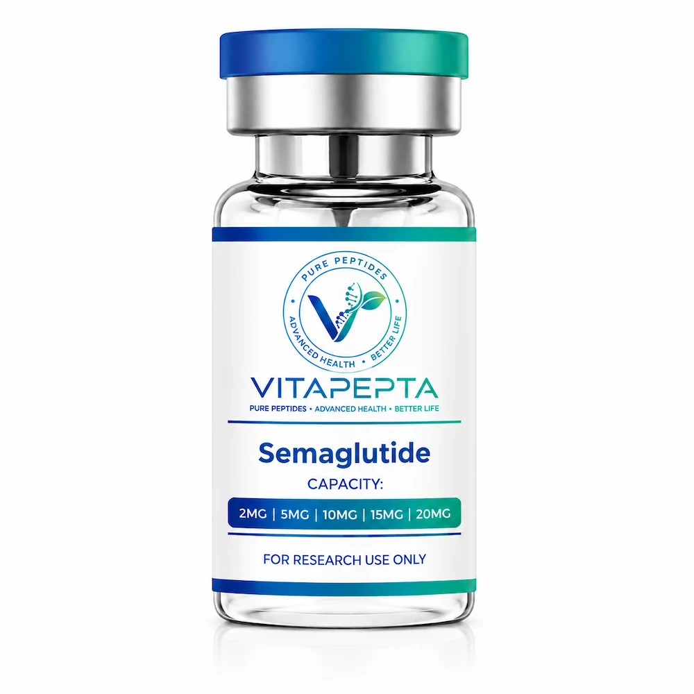 Semaglutide 10mg peptide vial for research use